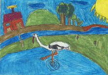 A gólya - Agócs Armand 8 éves